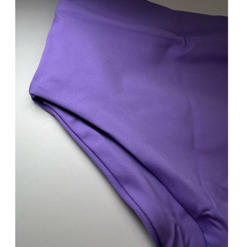 NWT Toast Swim Signature High Waisted Bikini Bottom, Violet Tulip, size XS - Picture 4 of 16